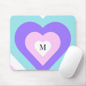 Helle, lebendige Y2k 2000er-Multiherzen Mousepad (Mit Mouse)