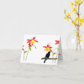 Helle leere Anmerkungs-Karte mit Umschlag Karte (Gelbe Blume)