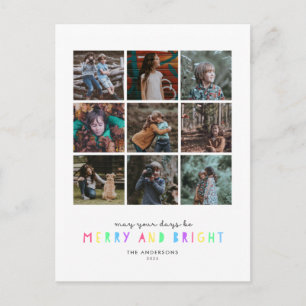 Helle Leuchten Mehrfach-Foto-Feiertags-Postkarte Postkarte