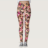 Helle Libellen Leggings (Vorderseite)