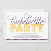 Helle Licht-Junggeselinnen-Abschieds-Einladung Einladung (Vorderseite)