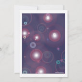 Helle Licht-Tanz-Party Einladung (Rückseite)