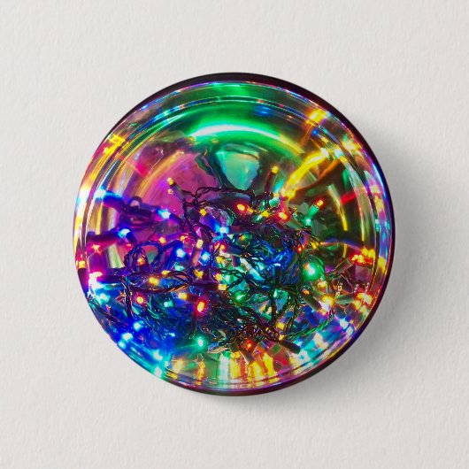 Helle Lichter von Weihnachten Button (Vorderseite)