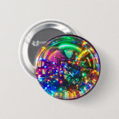 Helle Lichter von Weihnachten Button (Vorne & Hinten)