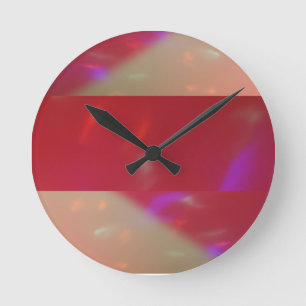 helle Lichtstreifen Runde Wanduhr
