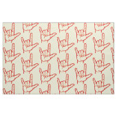 Helle Liebe Rot ASL I Sie gemustertes Gewebe Stoff (Fat Quarter (45,7 x 55,9 cm))