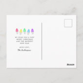 Helle Lights Holiday Multi Foto Postkarte (Rückseite)