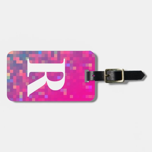 Helle lila, blaue quadratische Lichter mit Gepäckanhänger (Vorderseite horizontal)