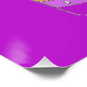 Helle, Lila Blume in einem Tasse-Poster Poster (Ecke)