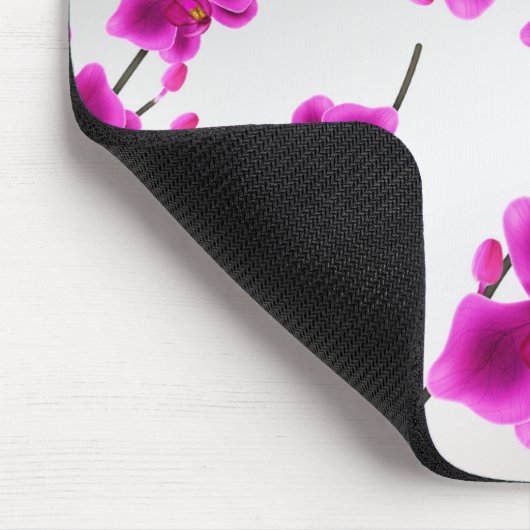 Helle Lila Chic Orchid Blume Elegante Florenz Mousepad (Ecke)