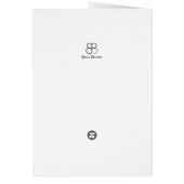 Helle Lila Coneflower Rosh Hashanah Card (Hinten)