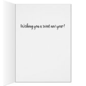 Helle Lila Coneflower Rosh Hashanah Card (Innen (Rechts))