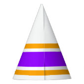 Helle, Lila gelbgelb-orange Streifen Partyhütchen (Rückseite)