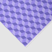 HELLE LILA GEOMETRISCHE KUBE-PATTER SEIDENPAPIER (Ausschnitt)