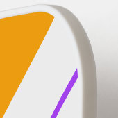 Helle, Lila, goldgelbe Streifen Pickleball Schläger (Linke Seite)