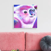 Helle lila Koala-Tierart Leinwanddruck (Insitu (Wohnzimmer))