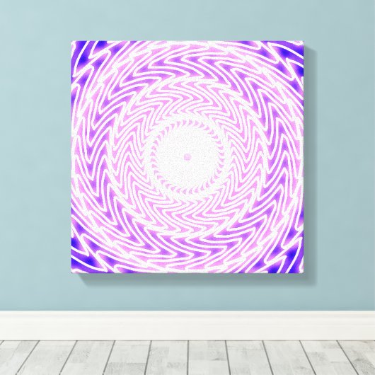 Helle lila Kreise Leinwanddruck (Insitu (Holzboden))