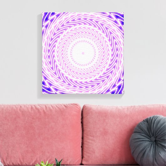 Helle lila Kreise Leinwanddruck (Insitu (Wohnzimmer))