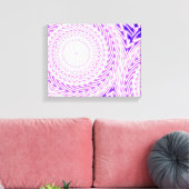 Helle lila Kreise Leinwanddruck (Insitu (Wohnzimmer))