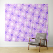 Helle lila Kreise Wandteppich (Beispiel (Horizontal))