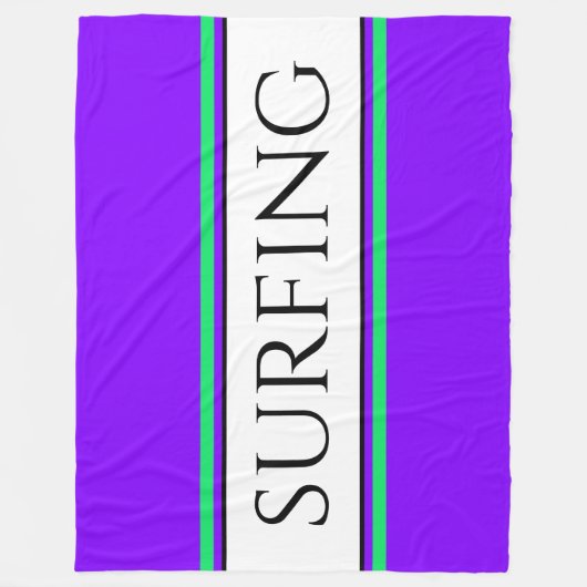 Helle, Lila, Limone Streifen Fleecedecke (Vorderseite)