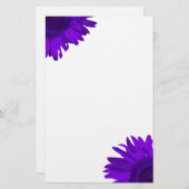 Helle Lila Pop Art Sonnenblumen Briefpapier (Vorne/Hinten)