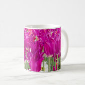 Helle Lila rosa Stellen Kaffeetasse (VorderseiteRechts)