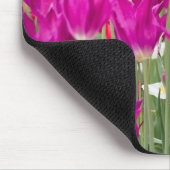 Helle Lila rosa Stellen Mousepad (Ecke)