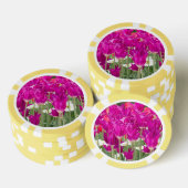 Helle Lila rosa Stellen Pokerchips (Stapel)