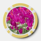 Helle Lila rosa Stellen Pokerchips (Rückseite)