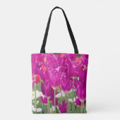 Helle Lila rosa Stellen Tasche (Rückseite)