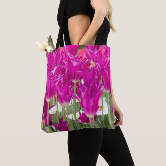 Helle Lila rosa Stellen Tasche (Von Nahem)