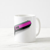 helle lila Taschenlampe Kaffeetasse (VorderseiteRechts)