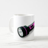 helle lila Taschenlampe Kaffeetasse (Vorderseite Links)