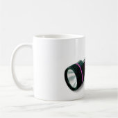helle lila Taschenlampe Kaffeetasse (Links)