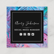 Helle Lila und rosa Neonfarben Gradient Moderner Q