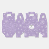 Helle lila und weiße Pfannkuchen. Geschenkschachtel (Ungeklappt)