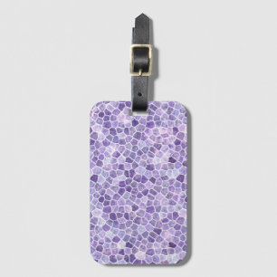 Helle Lilac und Lila Cobbled Patchwork Terrazo Pa Gepäckanhänger