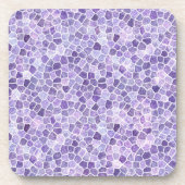 Helle Lilac und Lila Cobbled Patchwork Terrazo Pa Getränkeuntersetzer (Vorderseite)