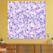 Helle Lilac und Lila Cobbled Patchwork Terrazo Pa Leinwanddruck (Insitu (Wohnzimmer))