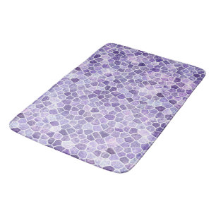 Helle Lilac- und Lila Koblenzmuster Terrazo Pa Badematte