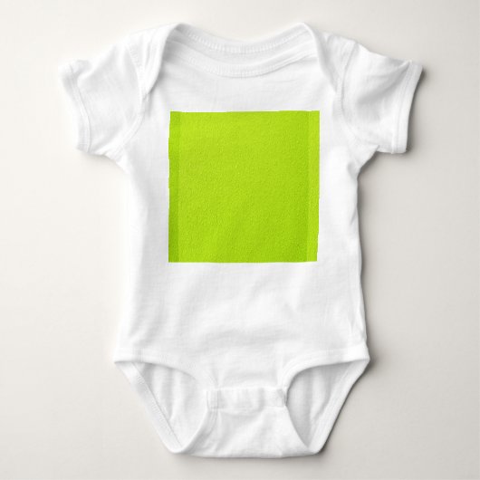 Helle Limone grüne Trendy Neonfarben Baby Strampler (Vorderseite)