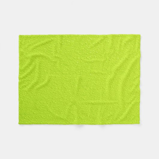 Helle Limone grüne Trendy Neonfarben Fleecedecke (Vorderseite (Horizontal))