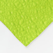 Helle Limone grüne Trendy Neonfarben Fleecedecke (Ecke)