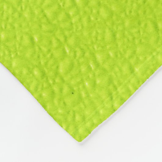 Helle Limone grüne Trendy Neonfarben Fleecedecke (Ecke)