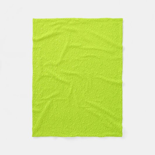 Helle Limone grüne Trendy Neonfarben Fleecedecke (Vorderseite)