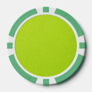 Helle Limone grüne Trendy Neonfarben Pokerchips