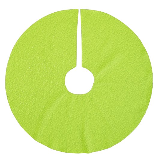 Helle Limone grüne Trendy Neonfarben Polyester Weihnachtsbaumdecke (Vorderseite)