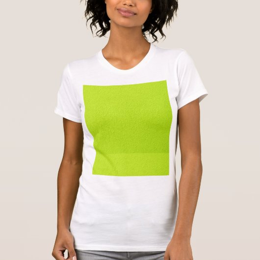Helle Limone grüne Trendy Neonfarben T-Shirt (Vorderseite)