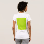 Helle Limone grüne Trendy Neonfarben T-Shirt (Schwarz voll)